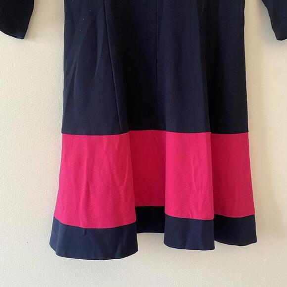 ELIZA J navy and pink a-line dress - Picture 5 of 7